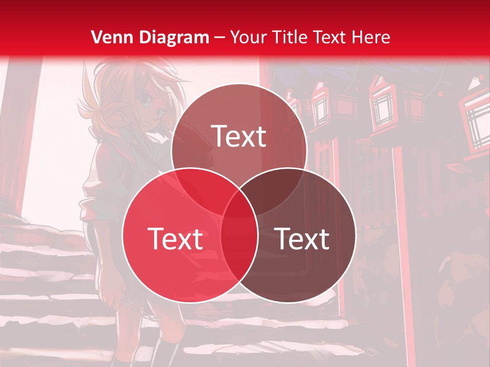 A Woman Standing On Steps In Front Of A Gate PowerPoint Template