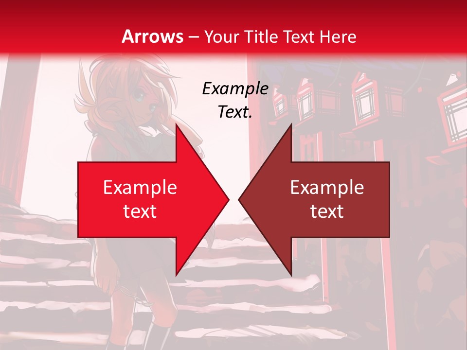 A Woman Standing On Steps In Front Of A Gate PowerPoint Template