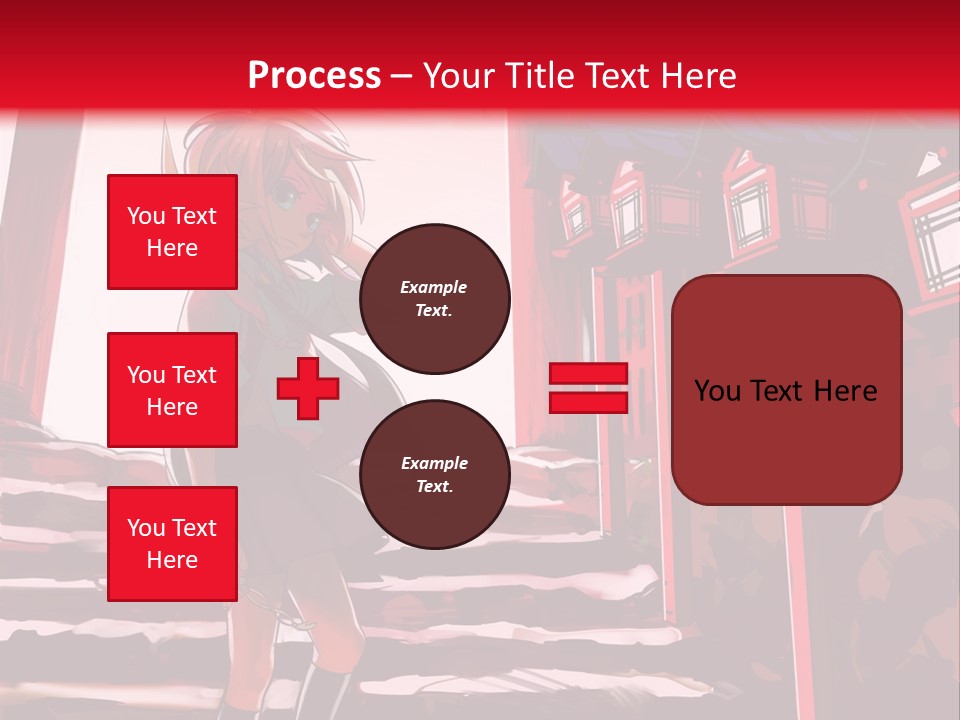 A Woman Standing On Steps In Front Of A Gate PowerPoint Template