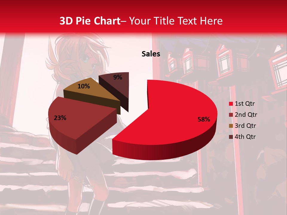 A Woman Standing On Steps In Front Of A Gate PowerPoint Template