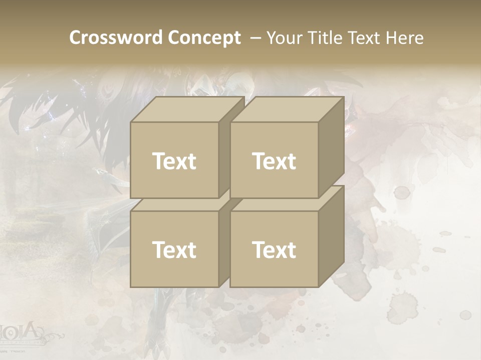 A Woman With A Sword And Wings Powerpoint Template PowerPoint Template