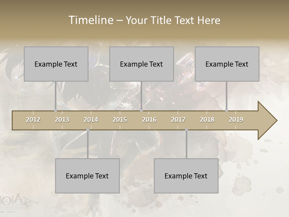 A Woman With A Sword And Wings Powerpoint Template PowerPoint Template