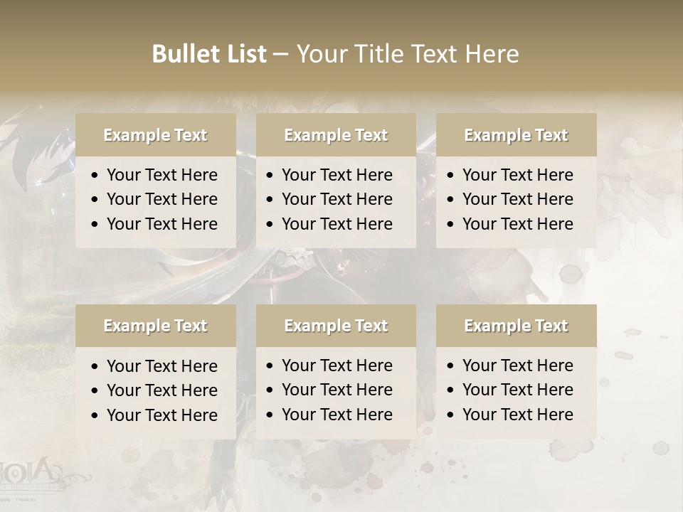 A Woman With A Sword And Wings Powerpoint Template PowerPoint Template