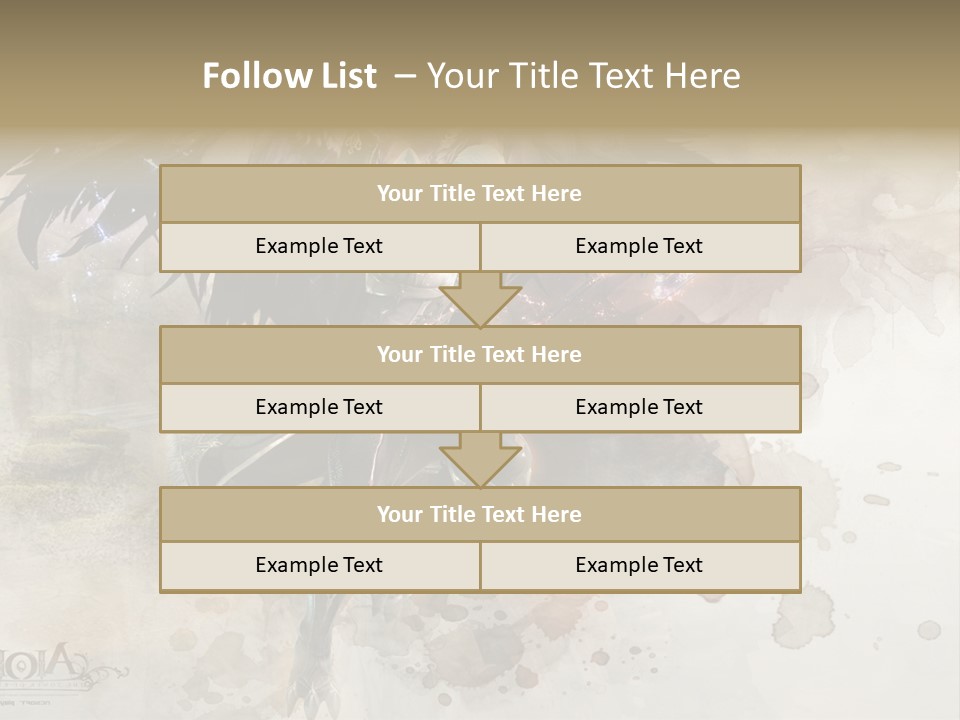 A Woman With A Sword And Wings Powerpoint Template PowerPoint Template