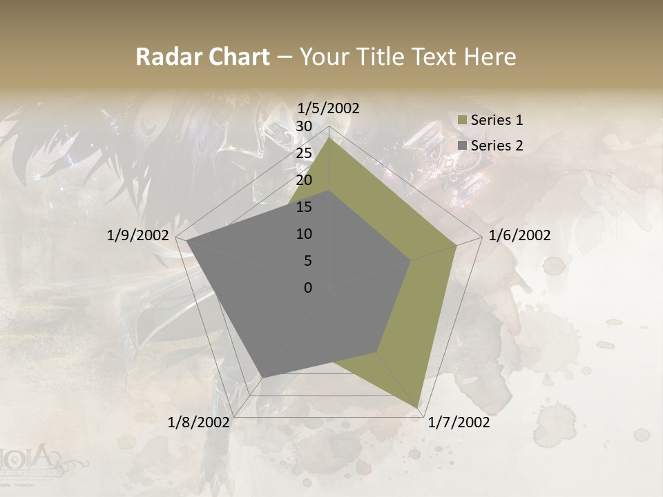 A Woman With A Sword And Wings Powerpoint Template PowerPoint Template