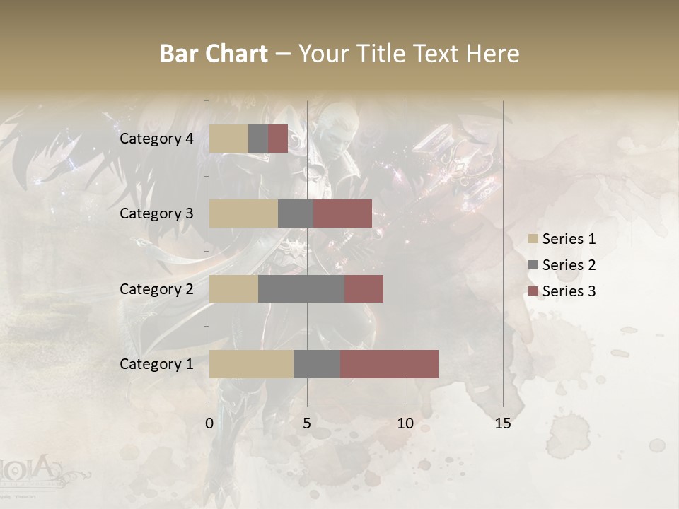 A Woman With A Sword And Wings Powerpoint Template PowerPoint Template