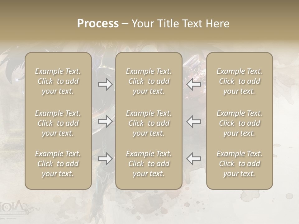 A Woman With A Sword And Wings Powerpoint Template PowerPoint Template