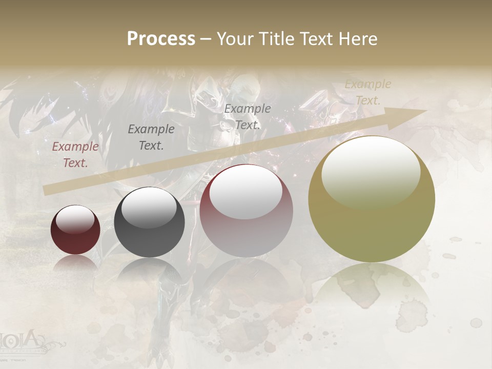 A Woman With A Sword And Wings Powerpoint Template PowerPoint Template