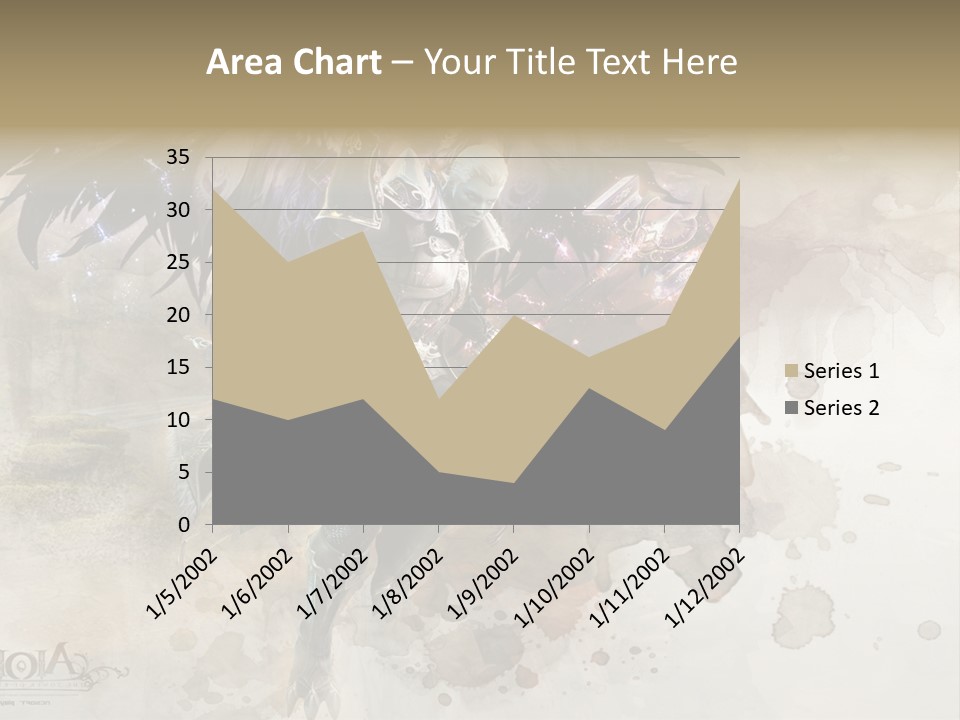 A Woman With A Sword And Wings Powerpoint Template PowerPoint Template