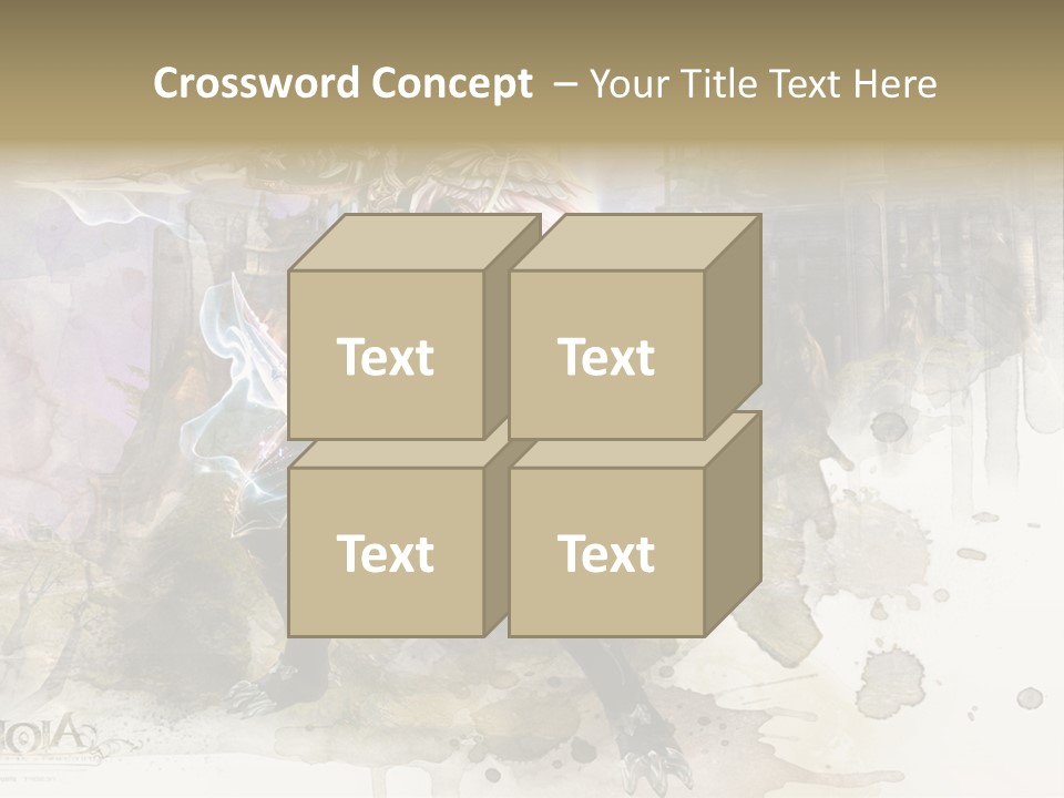 A Man With A Sword Standing In Front Of A Castle PowerPoint Template