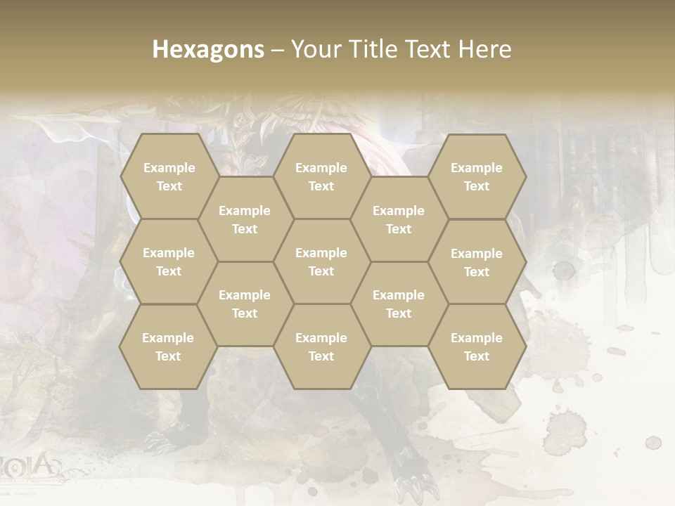 A Man With A Sword Standing In Front Of A Castle PowerPoint Template