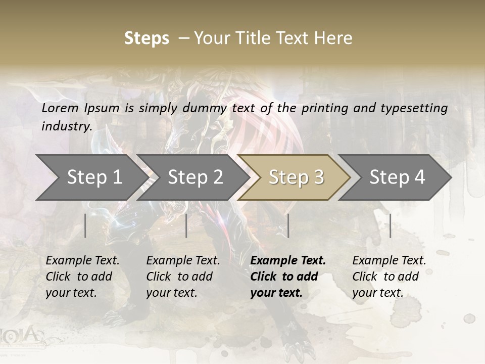 A Man With A Sword Standing In Front Of A Castle PowerPoint Template