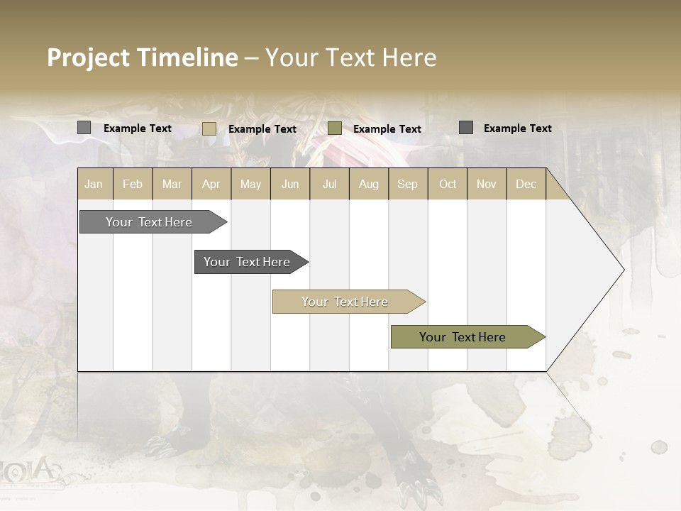 A Man With A Sword Standing In Front Of A Castle PowerPoint Template