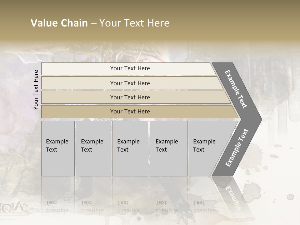 A Man With A Sword Standing In Front Of A Castle PowerPoint Template