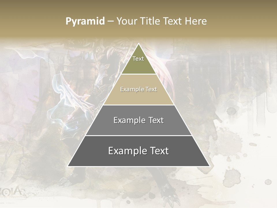 A Man With A Sword Standing In Front Of A Castle PowerPoint Template