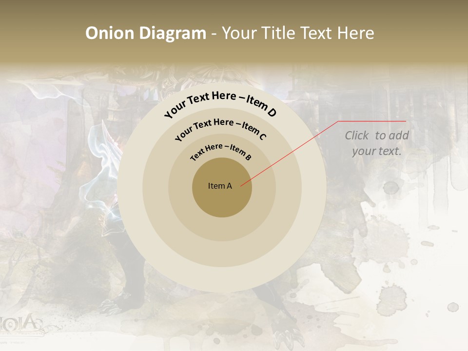 A Man With A Sword Standing In Front Of A Castle PowerPoint Template