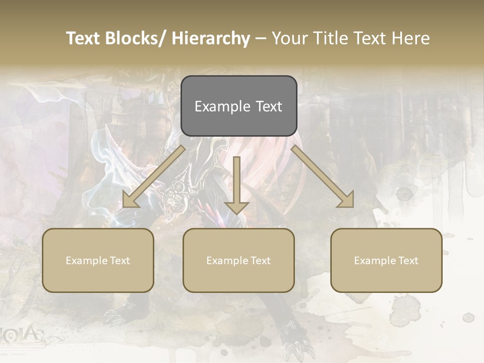 A Man With A Sword Standing In Front Of A Castle PowerPoint Template