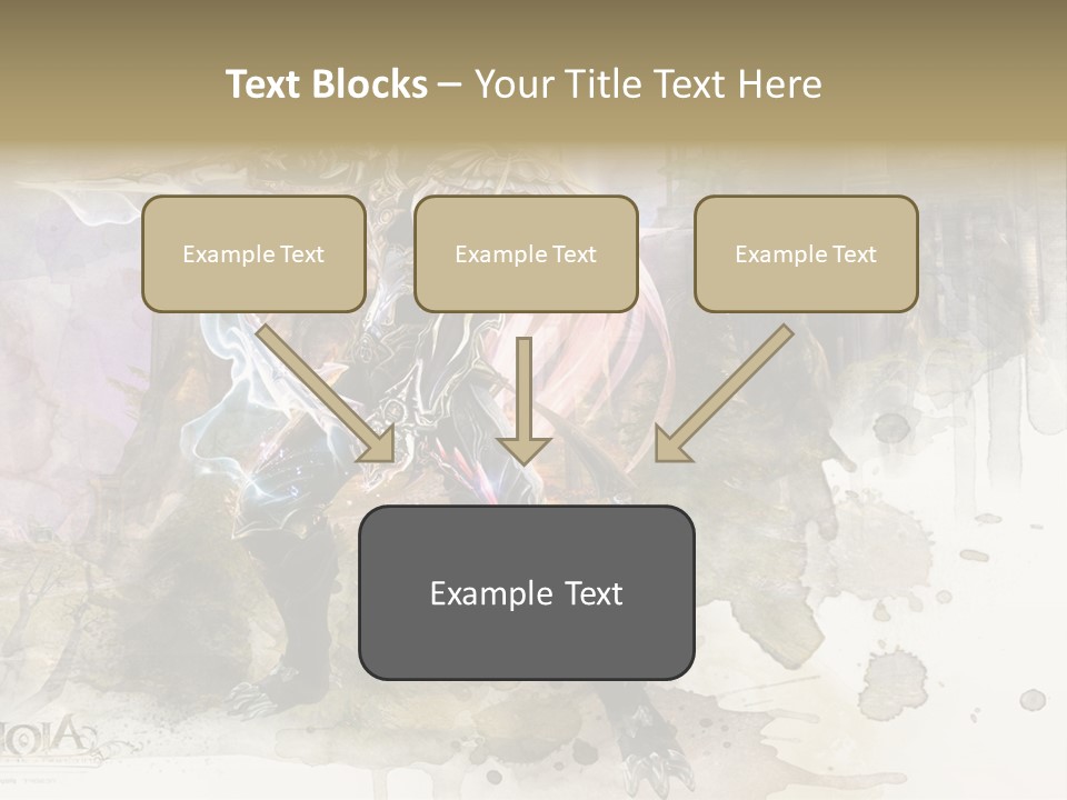A Man With A Sword Standing In Front Of A Castle PowerPoint Template