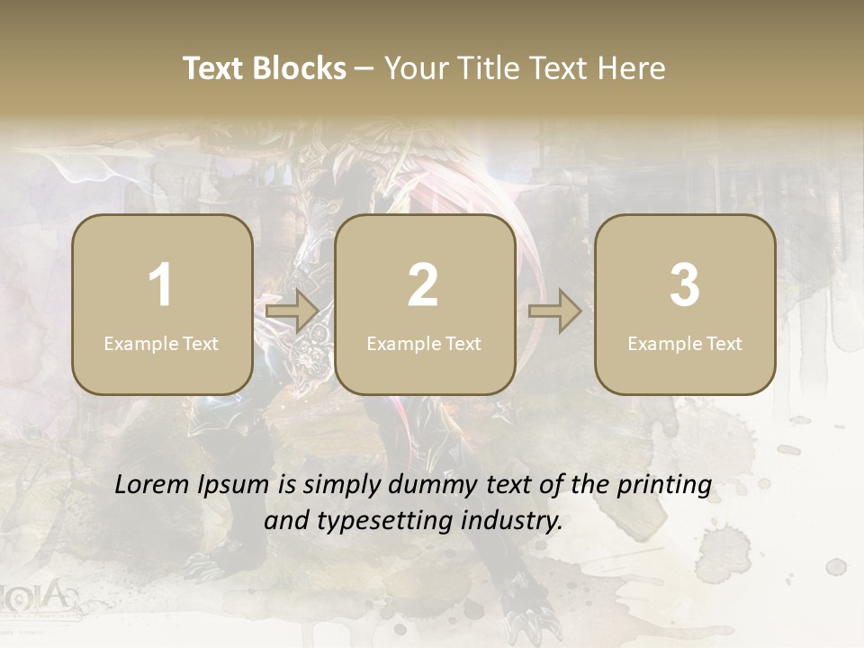 A Man With A Sword Standing In Front Of A Castle PowerPoint Template