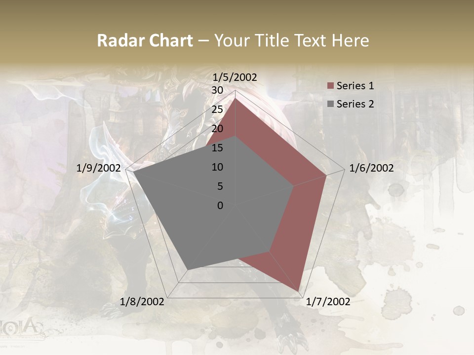 A Man With A Sword Standing In Front Of A Castle PowerPoint Template
