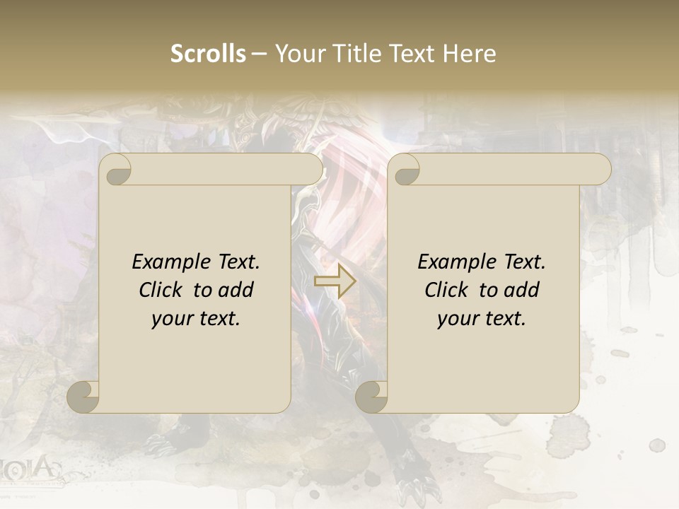 A Man With A Sword Standing In Front Of A Castle PowerPoint Template