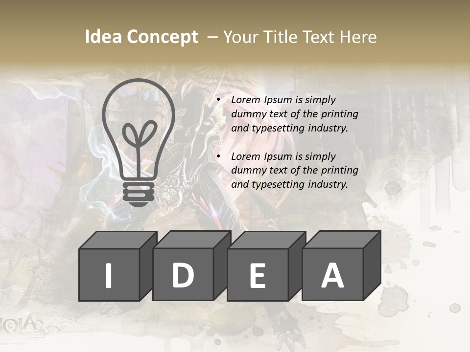 A Man With A Sword Standing In Front Of A Castle PowerPoint Template