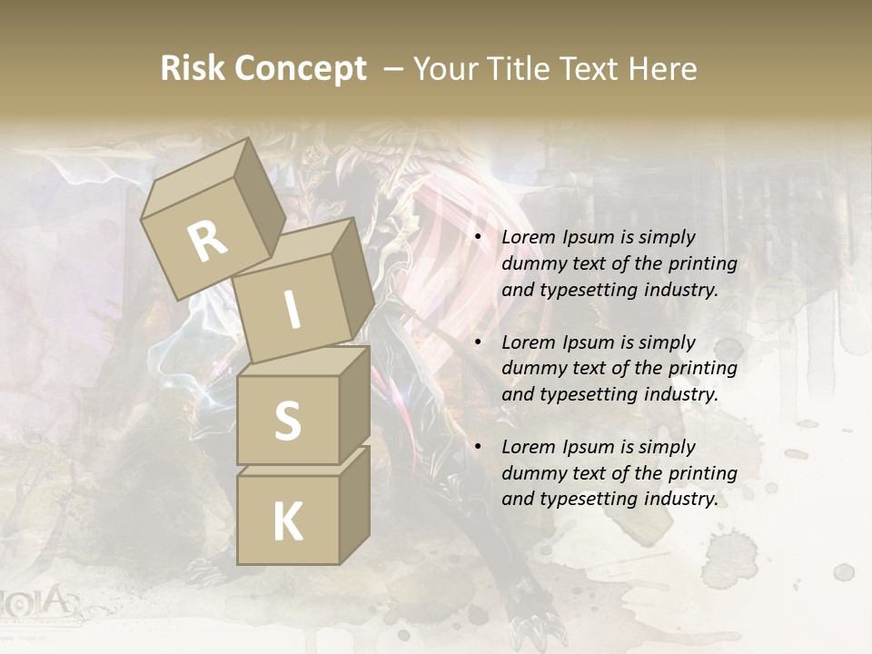 A Man With A Sword Standing In Front Of A Castle PowerPoint Template