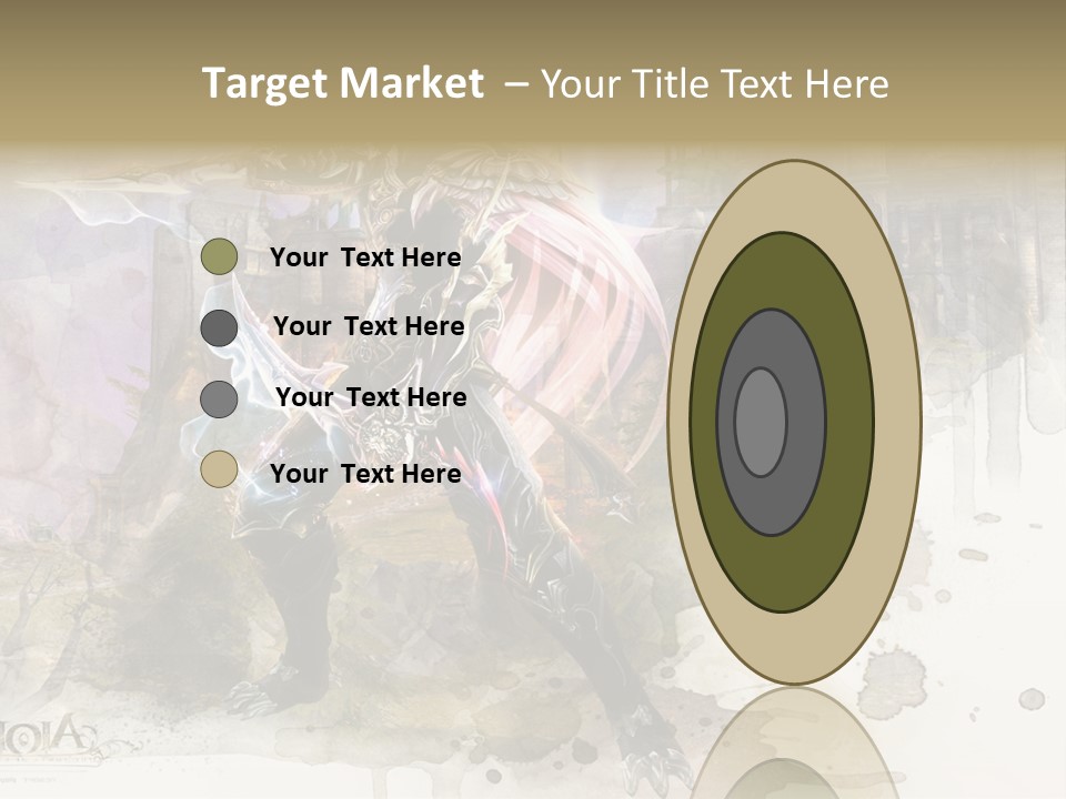 A Man With A Sword Standing In Front Of A Castle PowerPoint Template