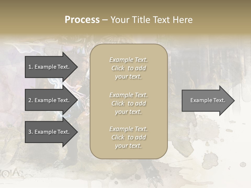 A Man With A Sword Standing In Front Of A Castle PowerPoint Template