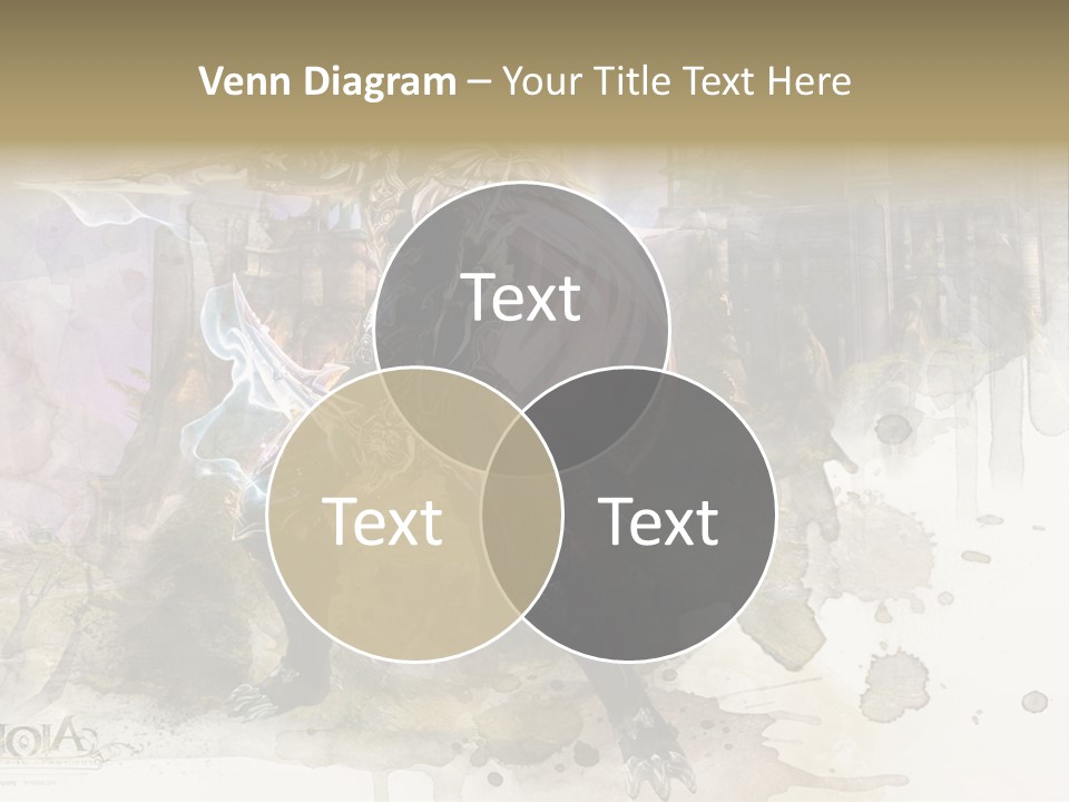 A Man With A Sword Standing In Front Of A Castle PowerPoint Template