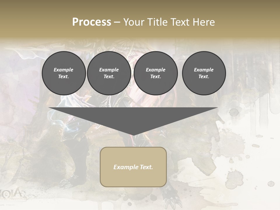 A Man With A Sword Standing In Front Of A Castle PowerPoint Template