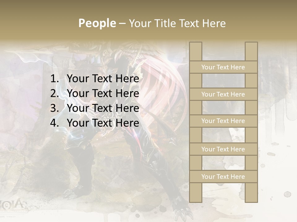 A Man With A Sword Standing In Front Of A Castle PowerPoint Template