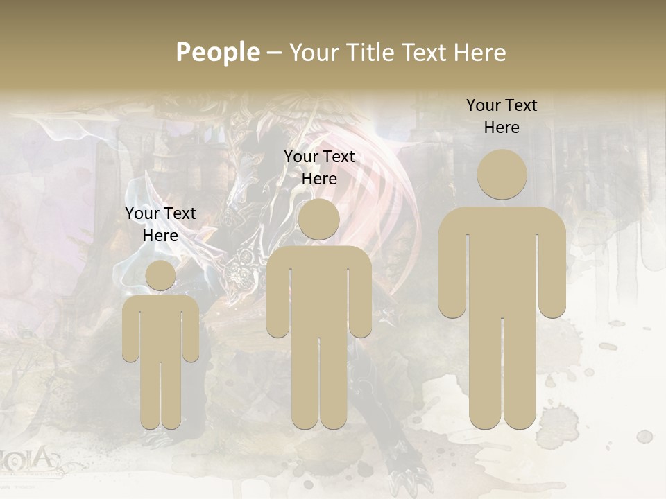 A Man With A Sword Standing In Front Of A Castle PowerPoint Template