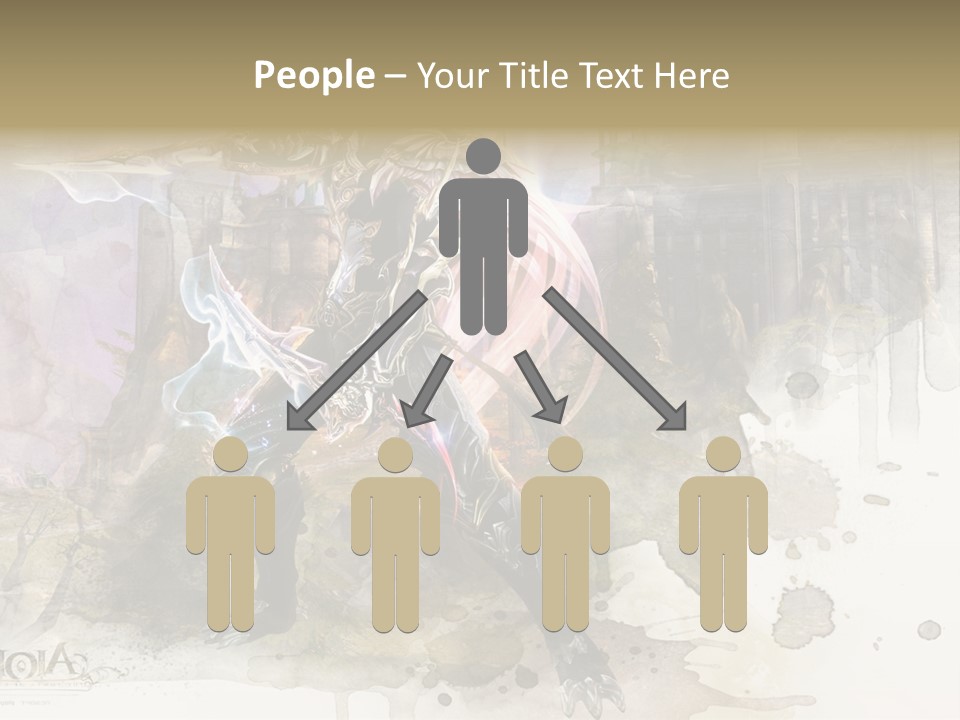 A Man With A Sword Standing In Front Of A Castle PowerPoint Template