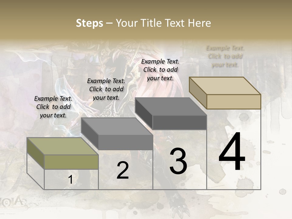 A Man With A Sword Standing In Front Of A Castle PowerPoint Template