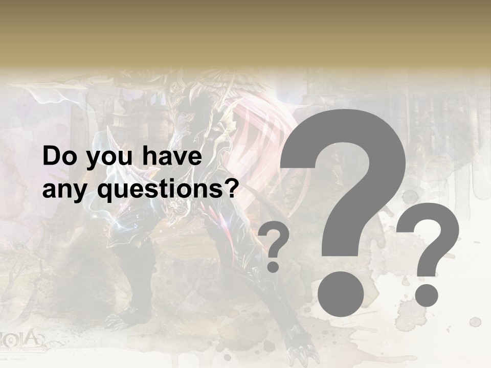 A Man With A Sword Standing In Front Of A Castle PowerPoint Template