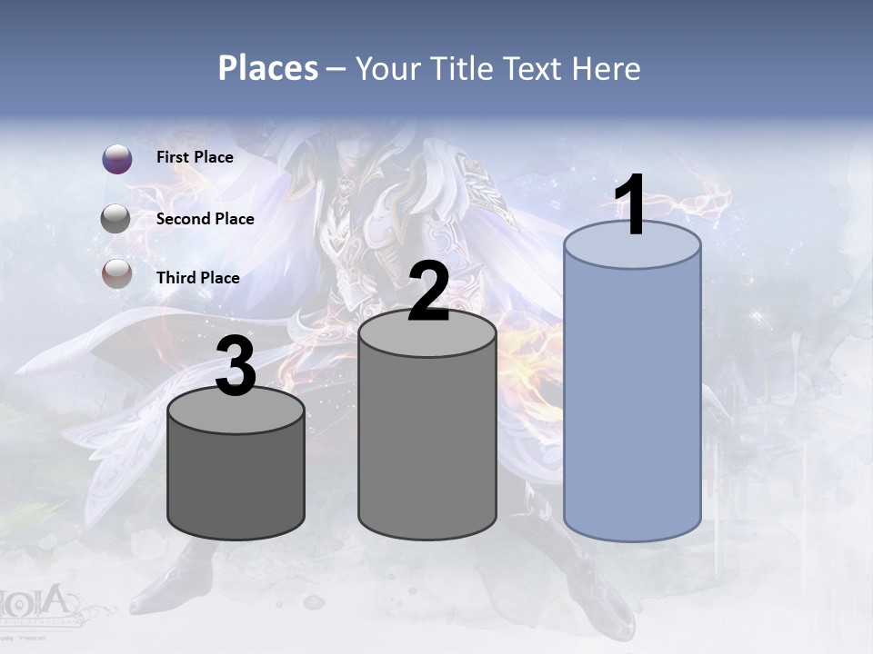 A Man With A Sword In His Hand Powerpoint Presentation PowerPoint Template