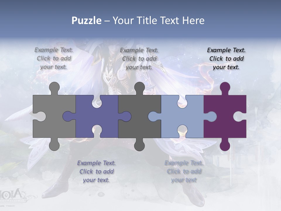 A Man With A Sword In His Hand Powerpoint Presentation PowerPoint Template