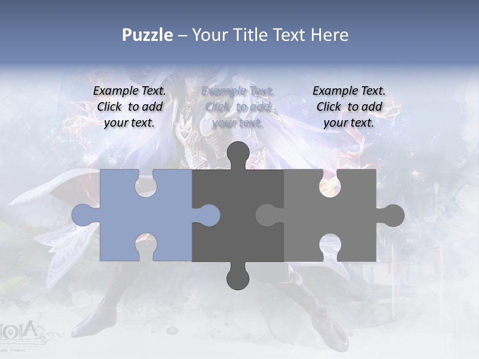 A Man With A Sword In His Hand Powerpoint Presentation PowerPoint Template