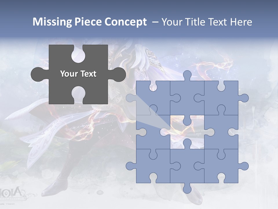 A Man With A Sword In His Hand Powerpoint Presentation PowerPoint Template