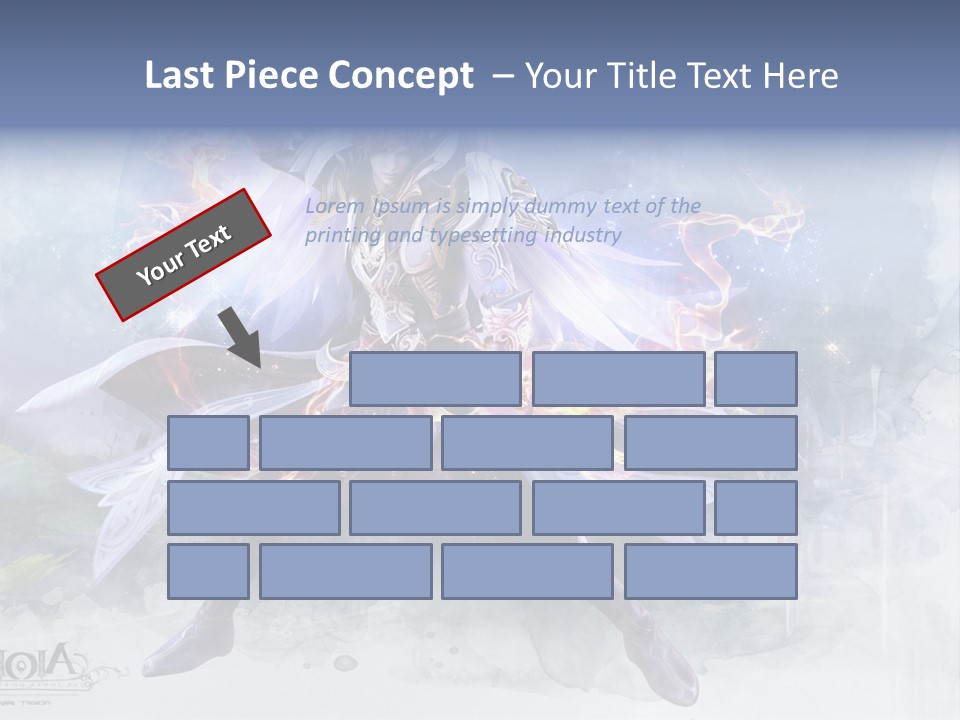 A Man With A Sword In His Hand Powerpoint Presentation PowerPoint Template
