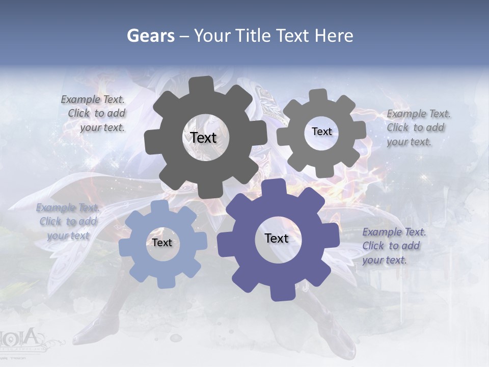 A Man With A Sword In His Hand Powerpoint Presentation PowerPoint Template