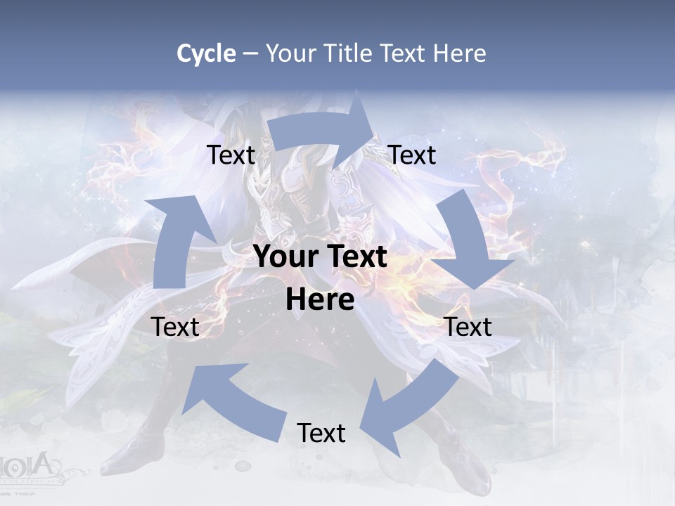 A Man With A Sword In His Hand Powerpoint Presentation PowerPoint Template