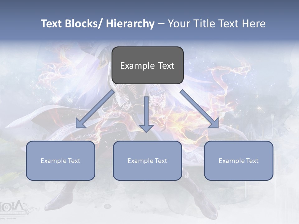 A Man With A Sword In His Hand Powerpoint Presentation PowerPoint Template