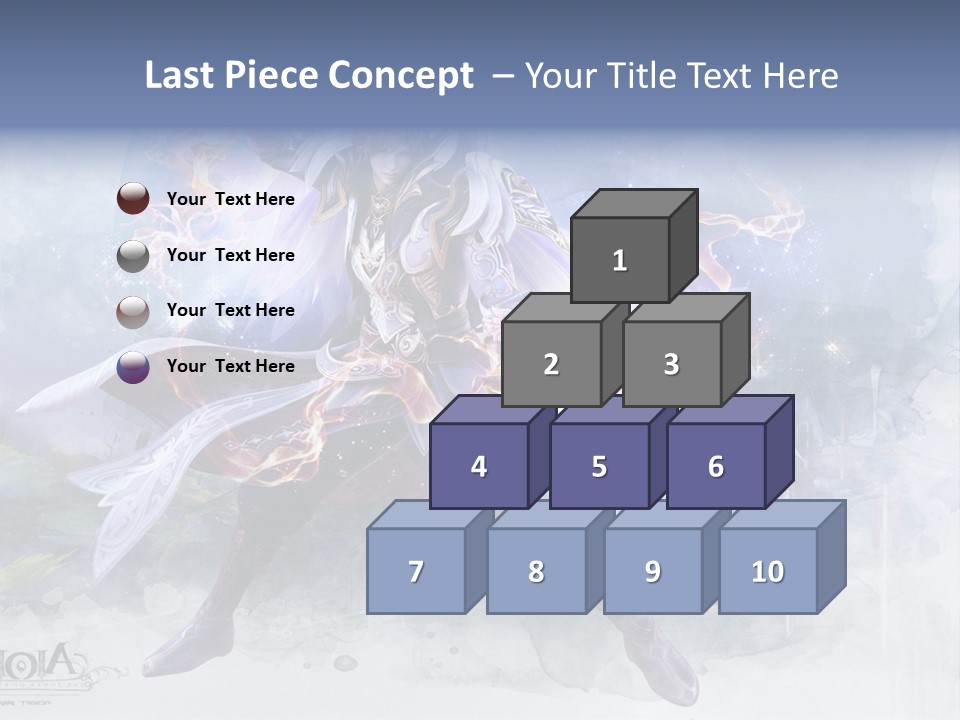 A Man With A Sword In His Hand Powerpoint Presentation PowerPoint Template