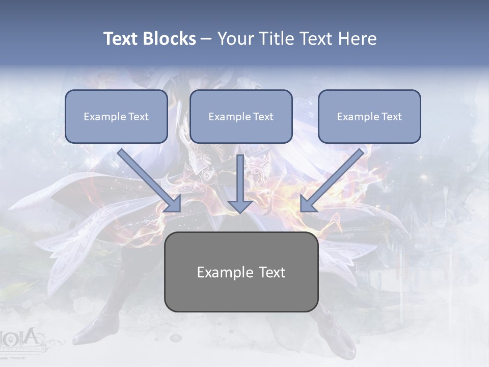 A Man With A Sword In His Hand Powerpoint Presentation PowerPoint Template