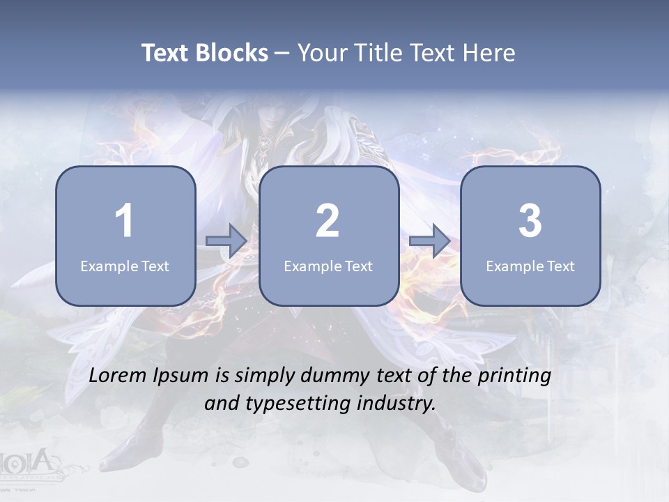 A Man With A Sword In His Hand Powerpoint Presentation PowerPoint Template