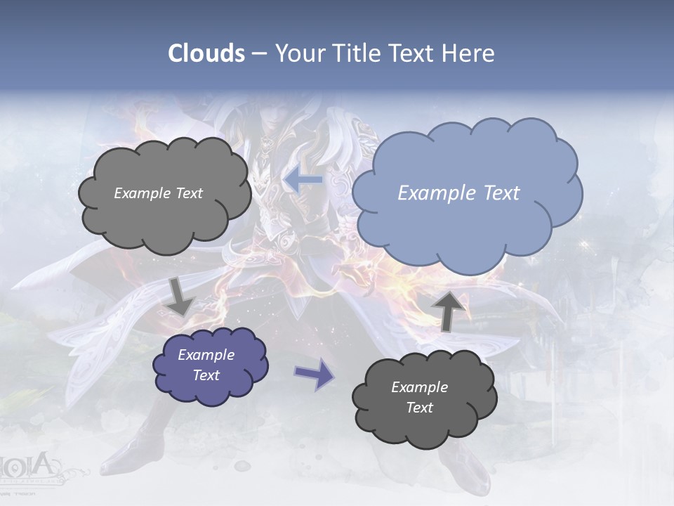 A Man With A Sword In His Hand Powerpoint Presentation PowerPoint Template