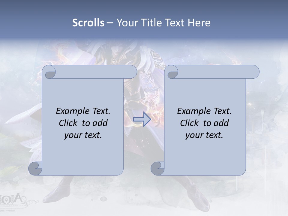 A Man With A Sword In His Hand Powerpoint Presentation PowerPoint Template