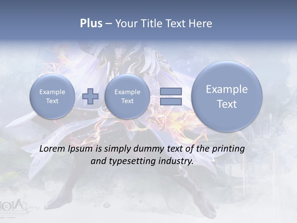 A Man With A Sword In His Hand Powerpoint Presentation PowerPoint Template